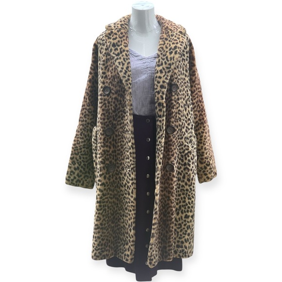 Jackets & Blazers - SOLD VTG Mid Century 50s 60s Leopard Print Women's Coat
